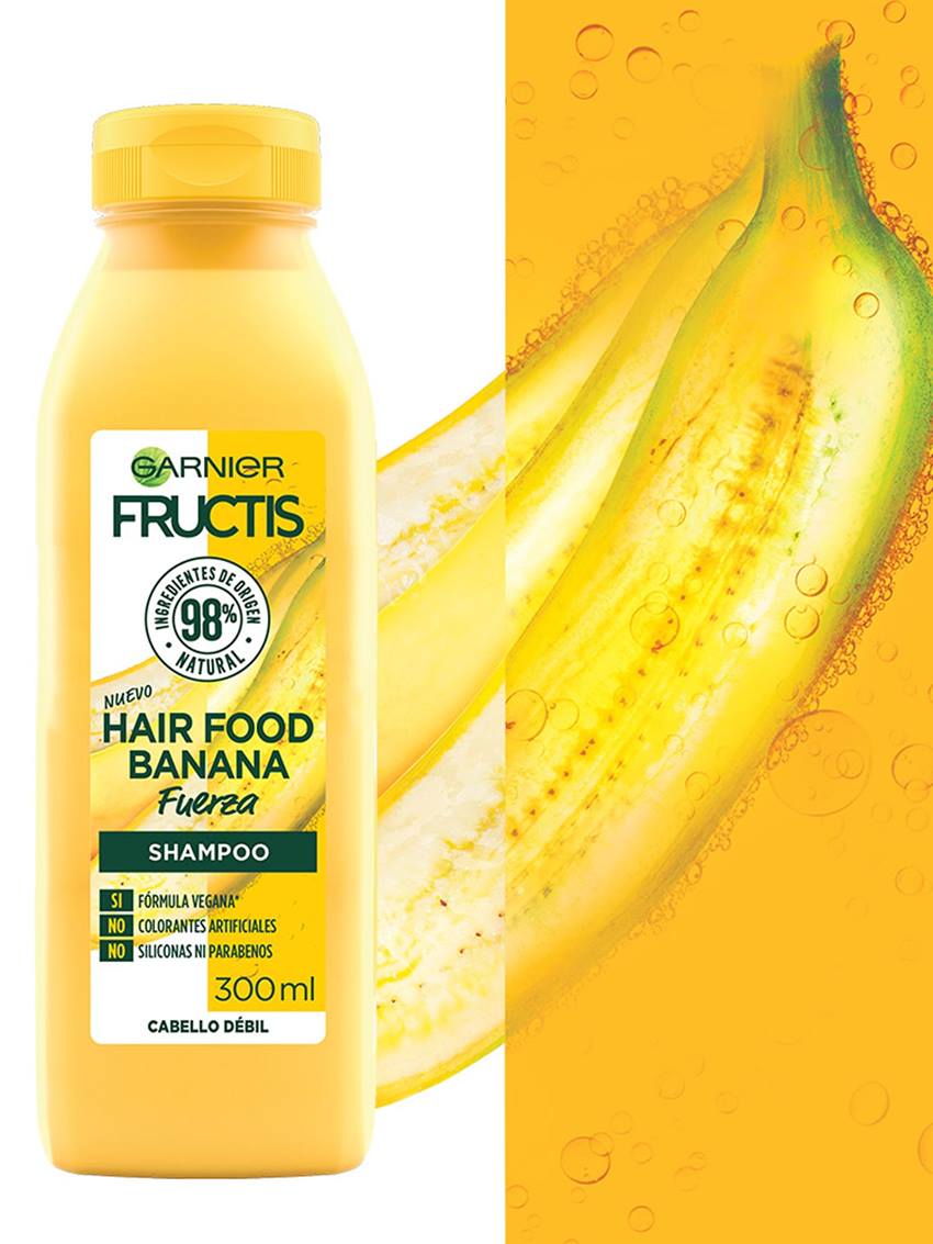 Fructis Hair Food Shampoo Fortalecedor Banana Garnier