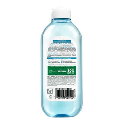 Imagen parte trasera Agua Micelar Garnier Express Aclara Anti-Imperfecciones