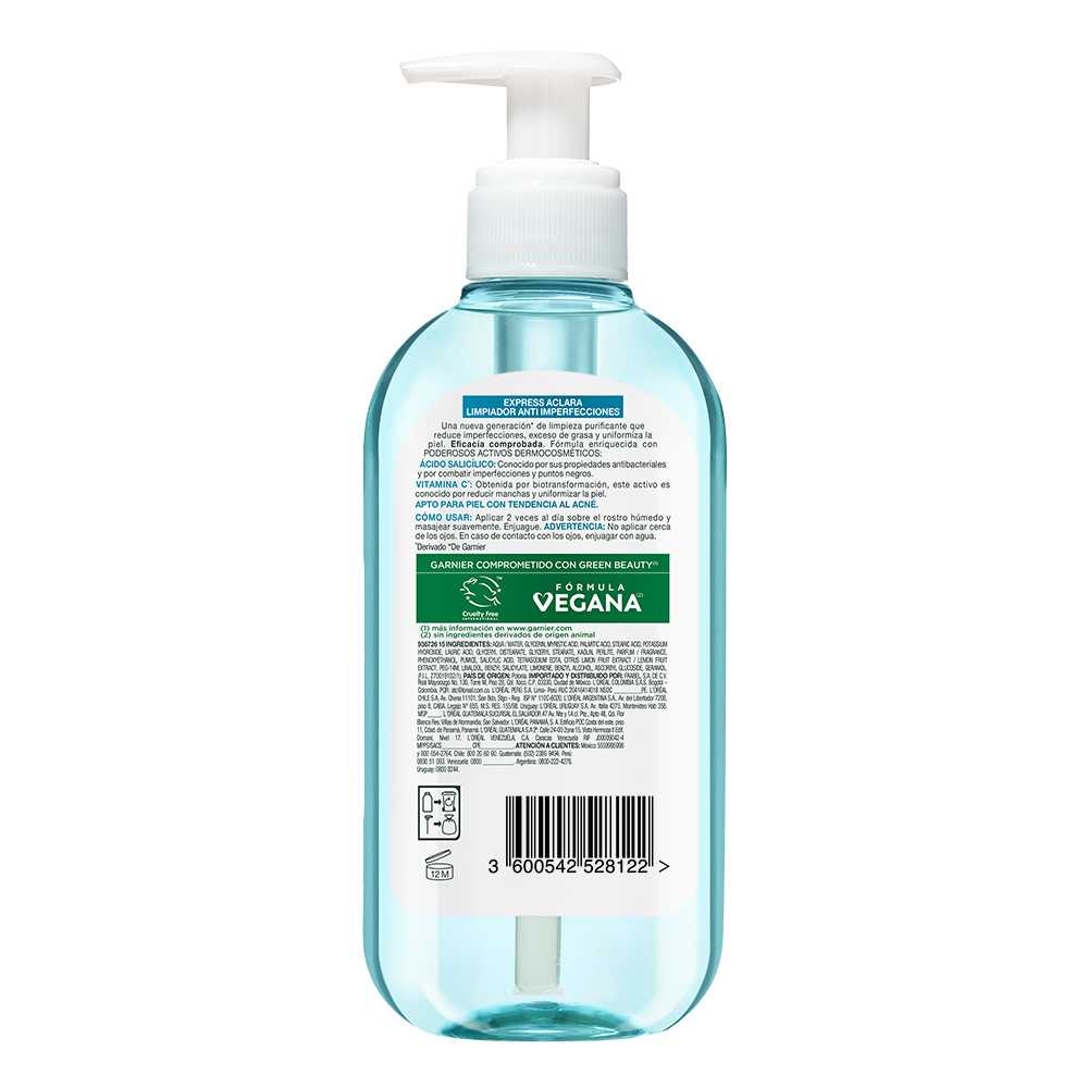 Imagen parte trasera Limpiador en gel para combatir imperfecciones